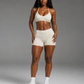 Pearl White Bra & Short Set